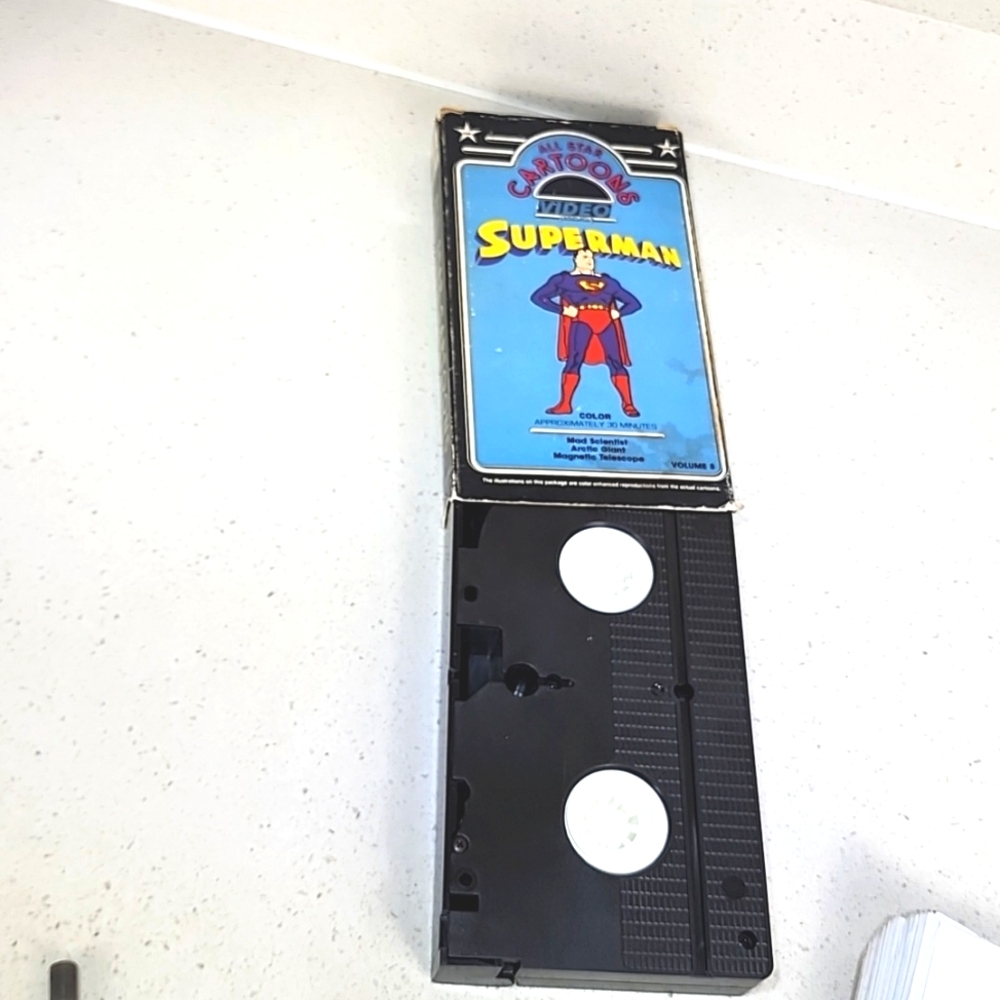 Superman Vintage VHS All Star Cartoons - Picture 5 of 5